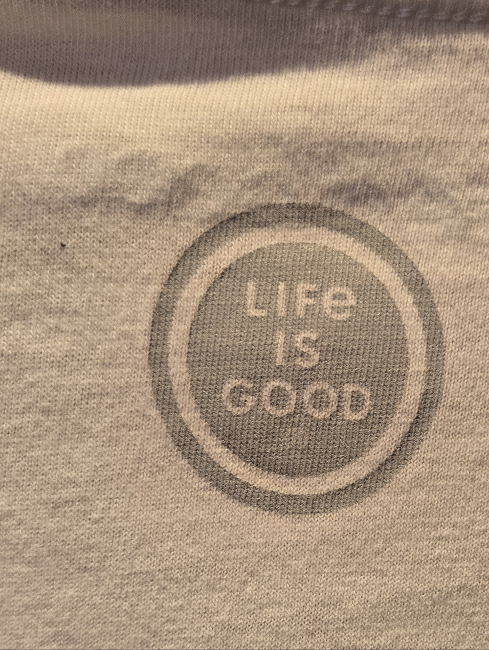 Life Is Good White V-Neck Tee with Beach Chairs - Picture 3 of 7